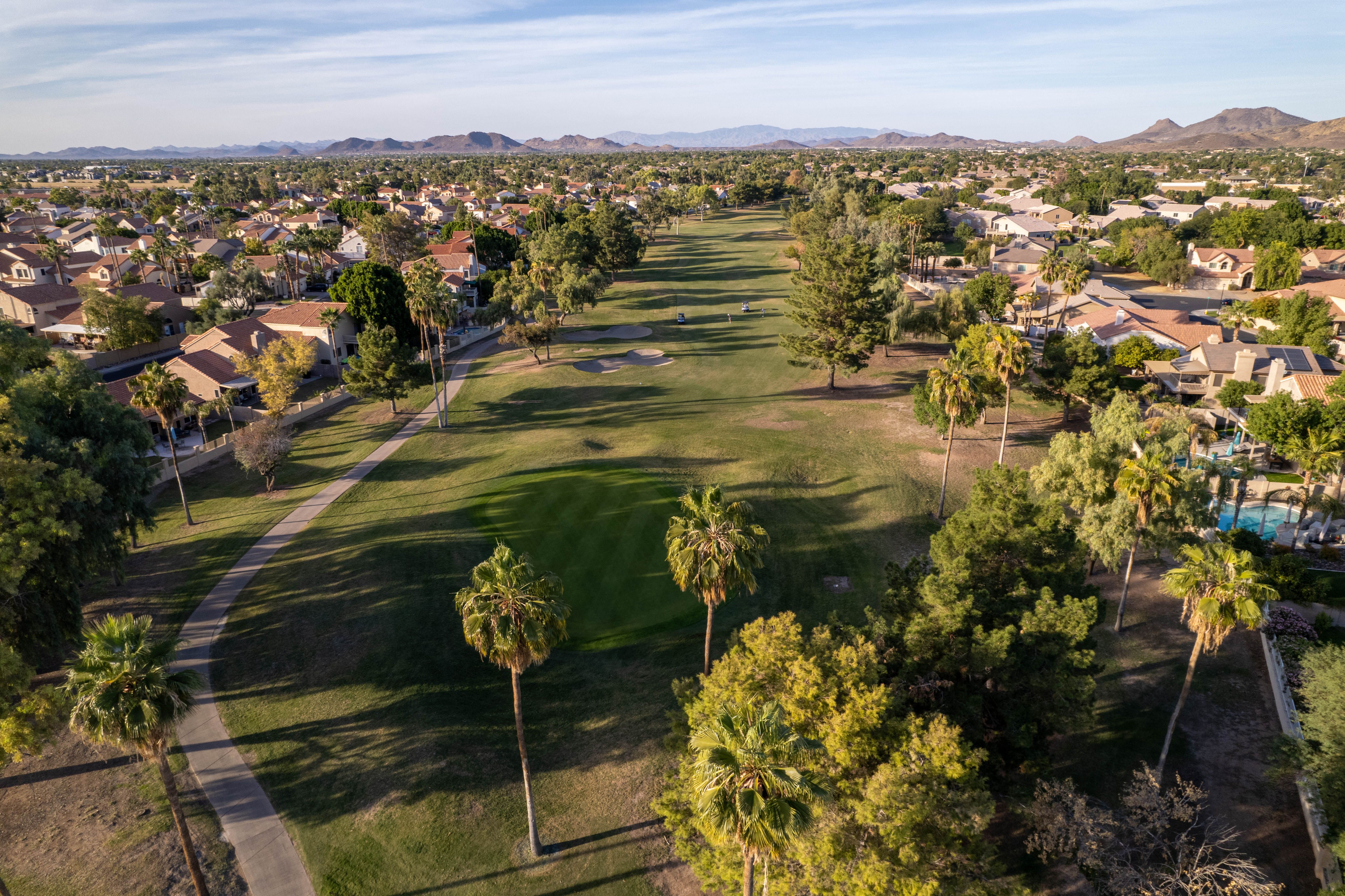 McCormick Ranch golf course and neighborhood greenbelt